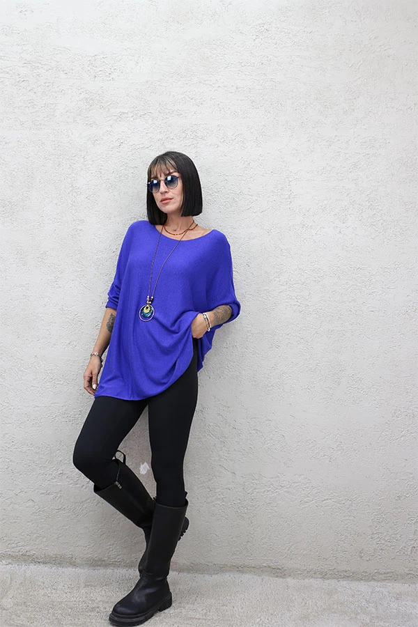 İTALYAN KOLYELİ TUNİK BLUZ