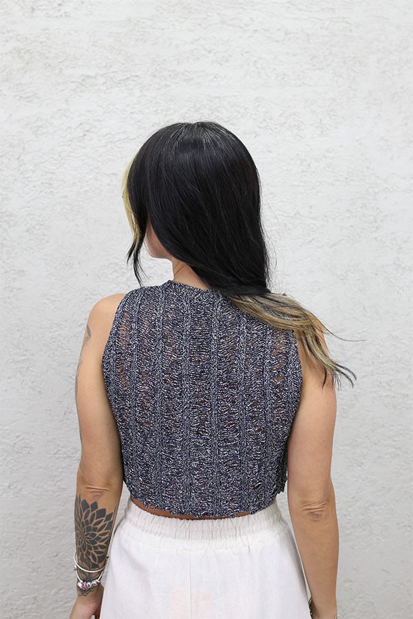 SİMLİ CROP ATLET ANTRASİT