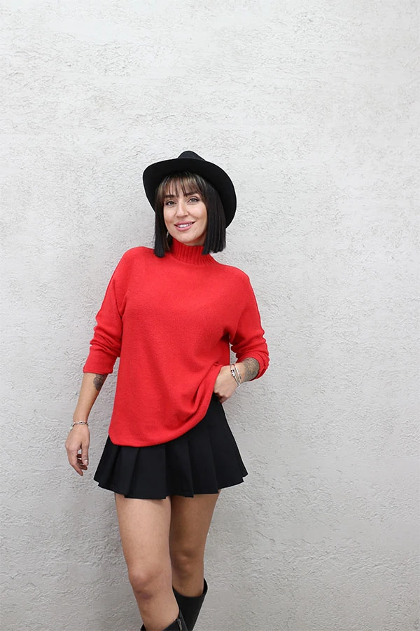 İTALYAN YARIM BALIK BASIC TRİKO - KIRMIZI