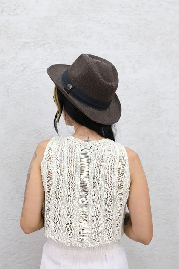 SİMLİ CROP ATLET BEJ