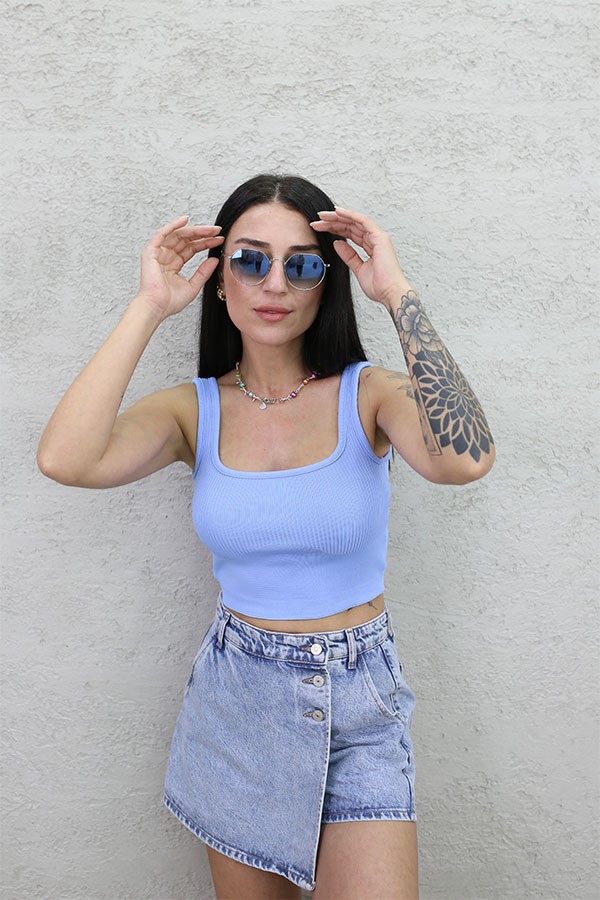 CROP ATLET BEBE MAVİ
