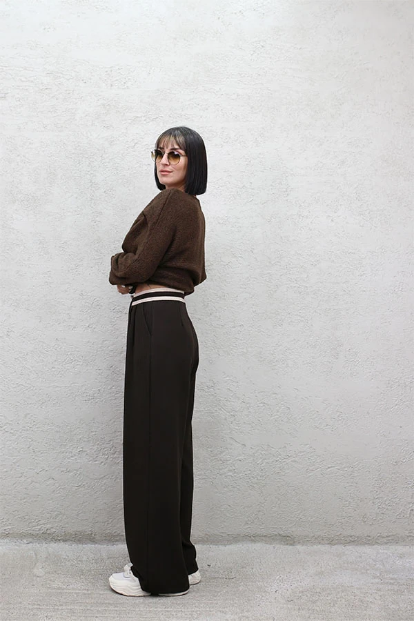 PİLELİ VE TÜNELLİ BOL PAÇA PANTOLON