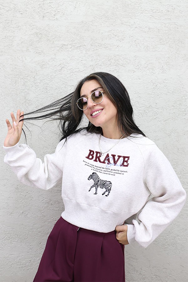 BRAVE SIRT FERMUARLI SWEAT