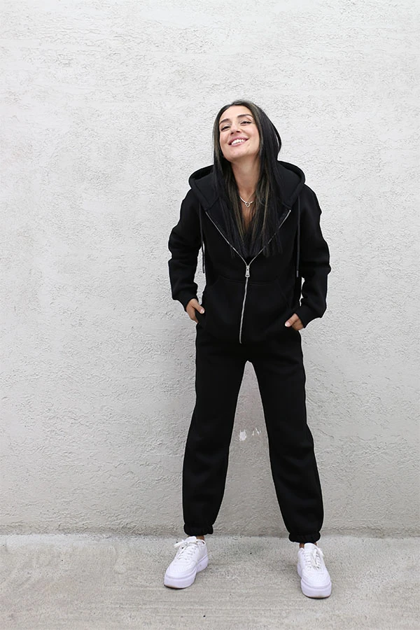 OVERSIZE FERMUARLI SWEAT