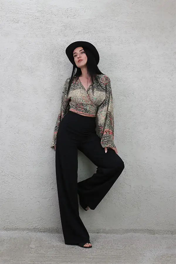 YAN FERMUARLI BOL PAÇA PANTOLON