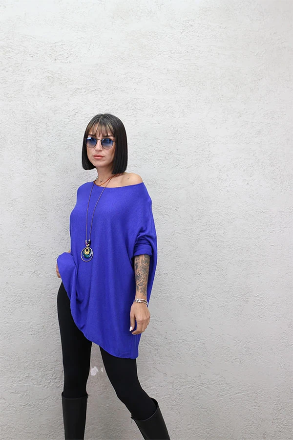 İTALYAN KOLYELİ TUNİK BLUZ