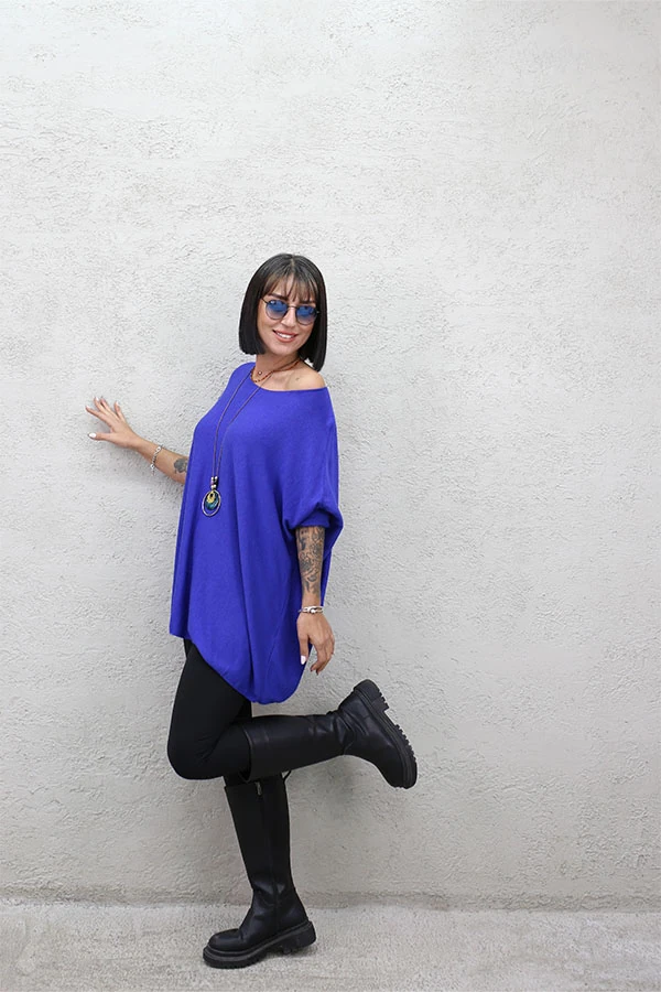 İTALYAN KOLYELİ TUNİK BLUZ