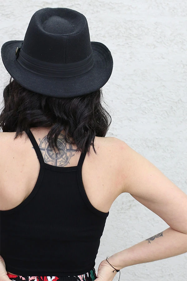 TWST CROP ATLET SİYAH