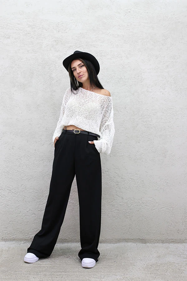 PİLELİ BEL KEMERLİ PALAZZO 