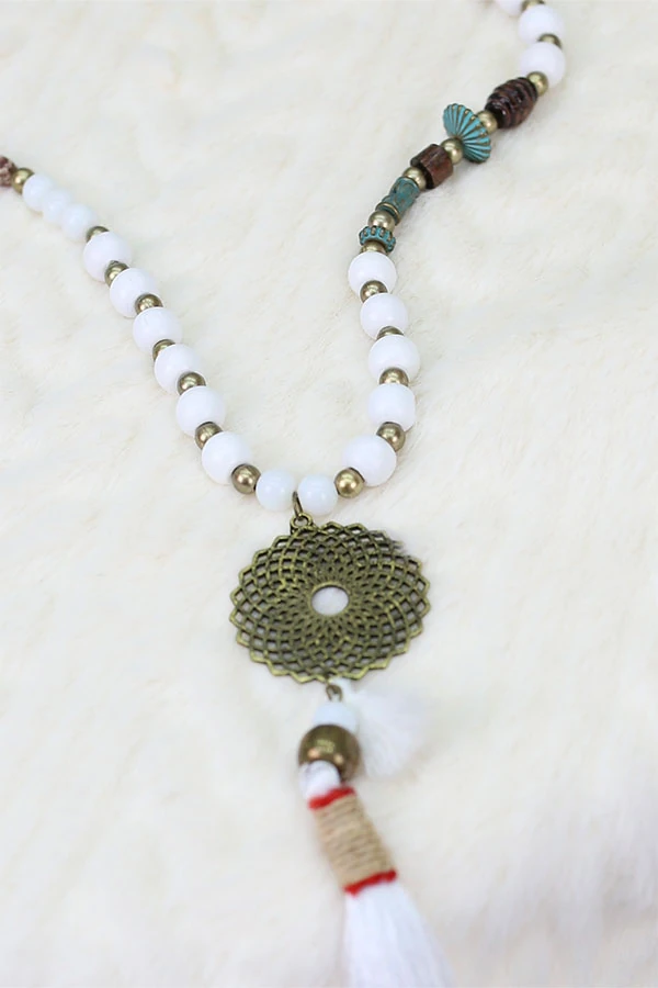 İYİLİK KOLYE BEYAZ