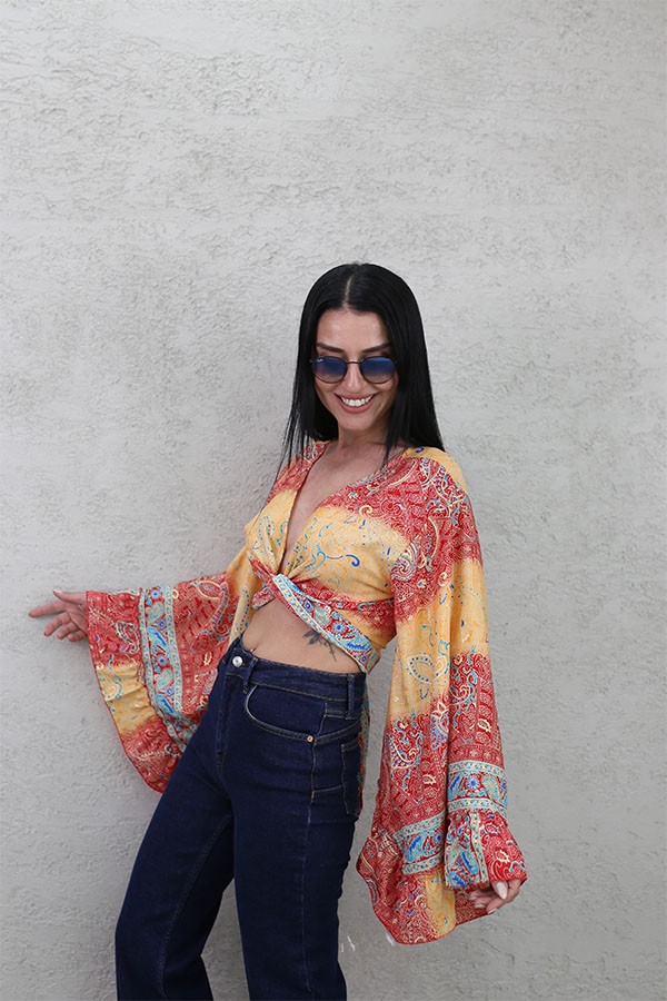DESENLİ BOLERO NAR