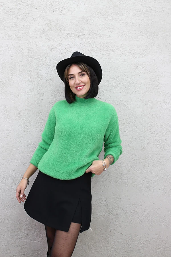 YARIM BALIKÇI YUMOŞ KAZAK