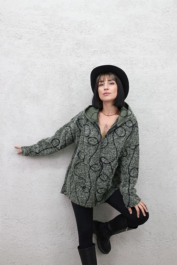 SUZİNELİ KEÇE KAP - HAKİ