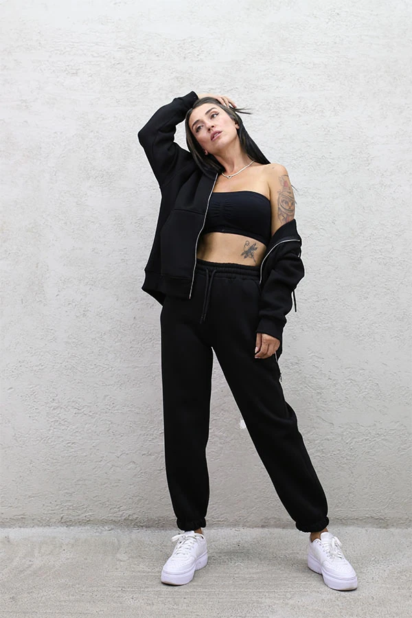 OVERSIZE FERMUARLI SWEAT