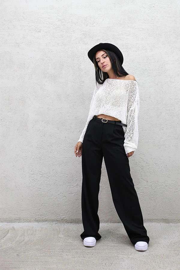 PİLELİ BEL KEMERLİ PALAZZO 