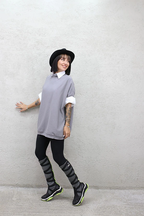 YARIM BALIK KISA KOL TRİKO GRİ