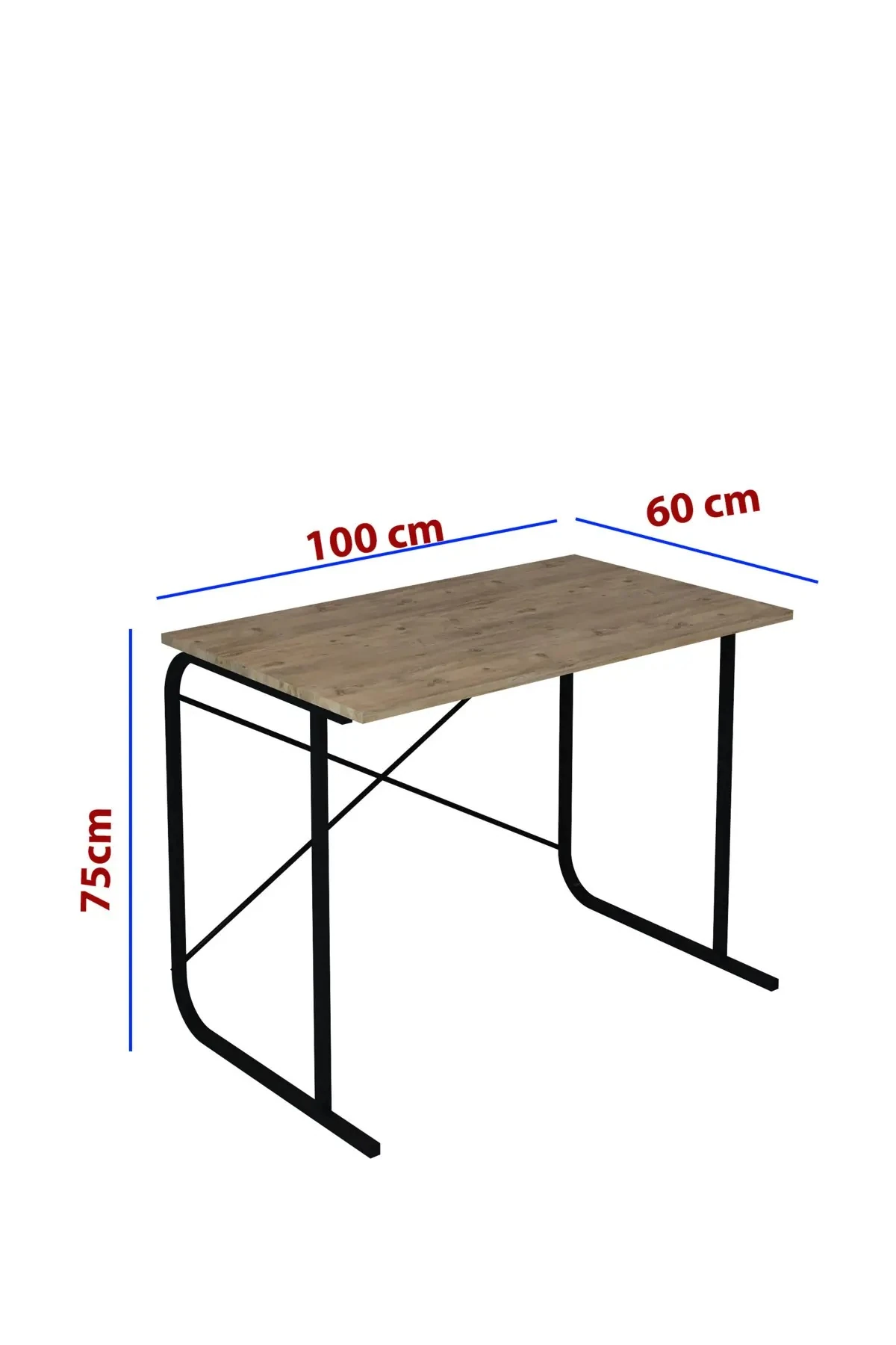 Metal Çalışma Masası Laptop Bilgisayar Masası Ofis Masası 60x100 Cm