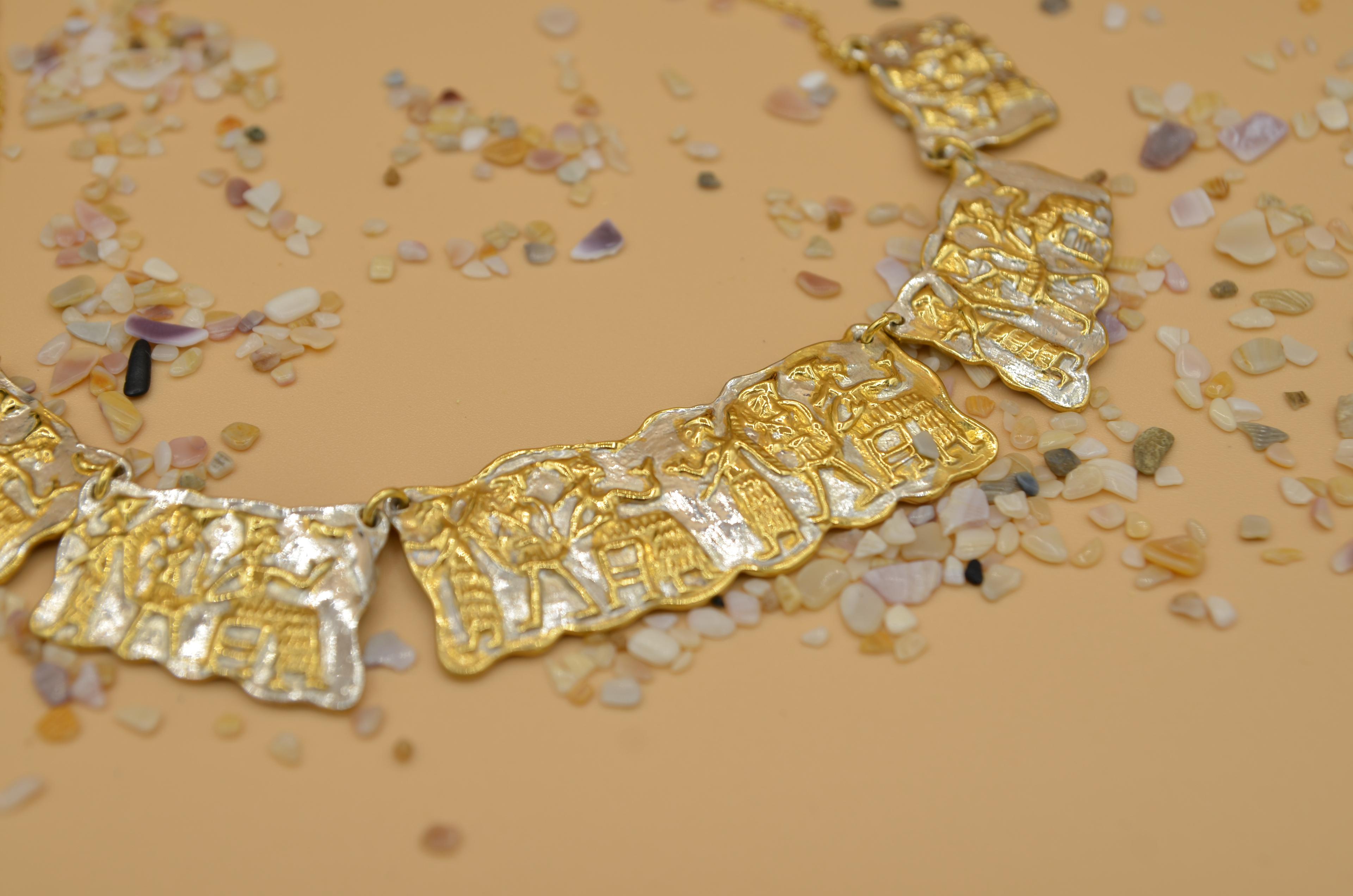 SİLİNDİR MÜHÜR KOLYE GOLD & WHİTE
