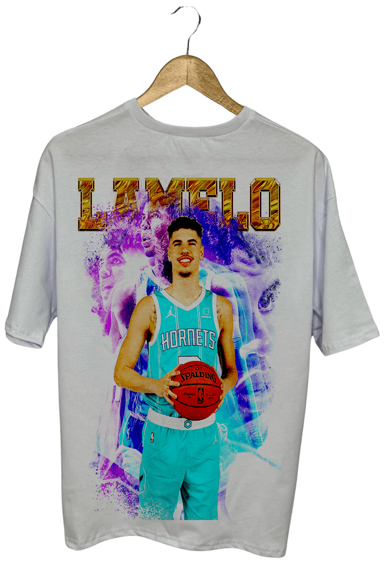 LAMELO PAMUKLU T-SHİRT