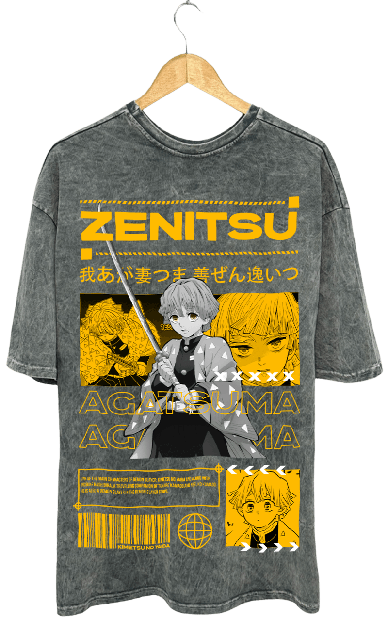 ANİME ZENİTSU PAMUKLU T-SHİRT