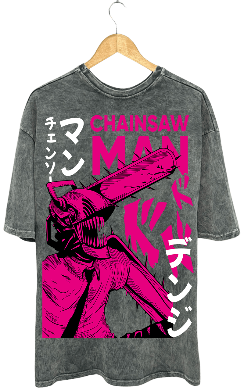 CHAINSAW PAMUKLU T-SHİRT