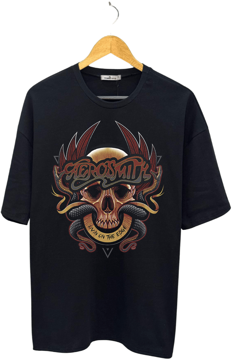 AEROSMITH PAMUKLU METALİCA T-SHİRT