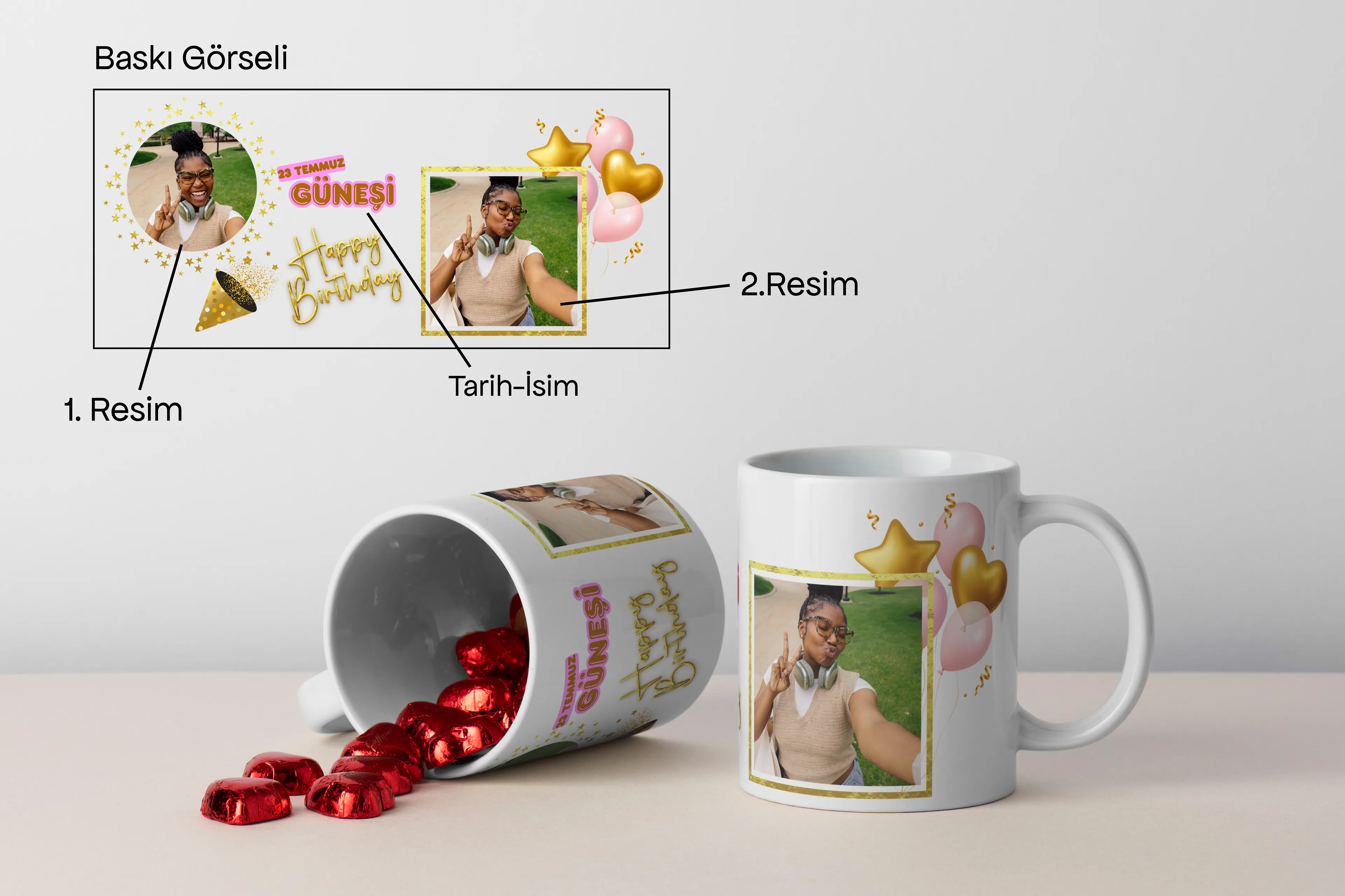 Happy Birthday Kişiye Özel Kupa Bardak-2