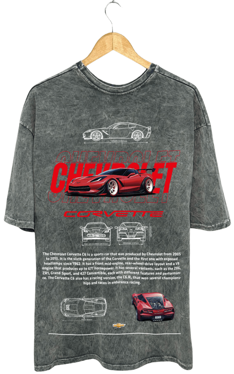 CORVETTE PAMUKLU T-SHİRT