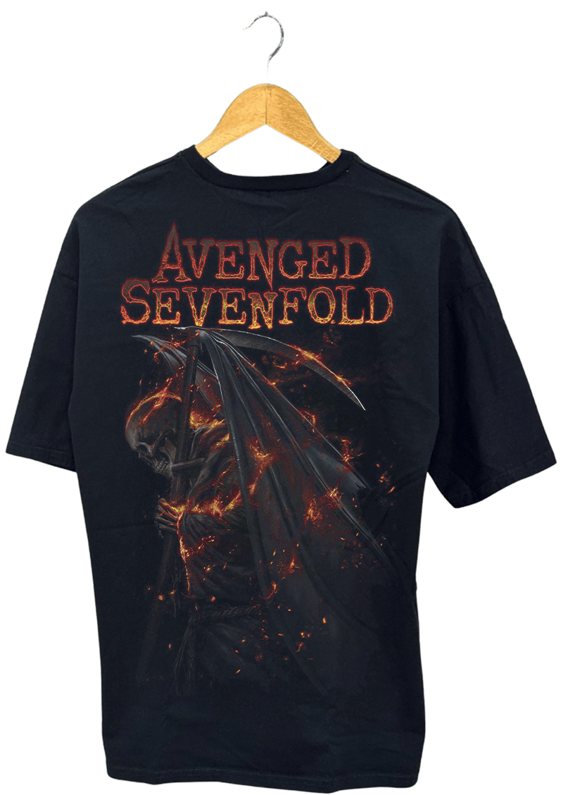 AVENGED SEVENFLOD PAMUKLU T-SHİRT