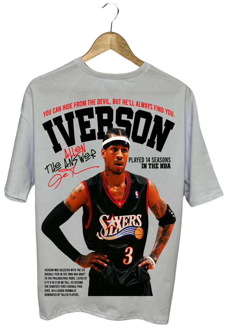 ALLEN IVERSON PAMUKLU T-SHİRT