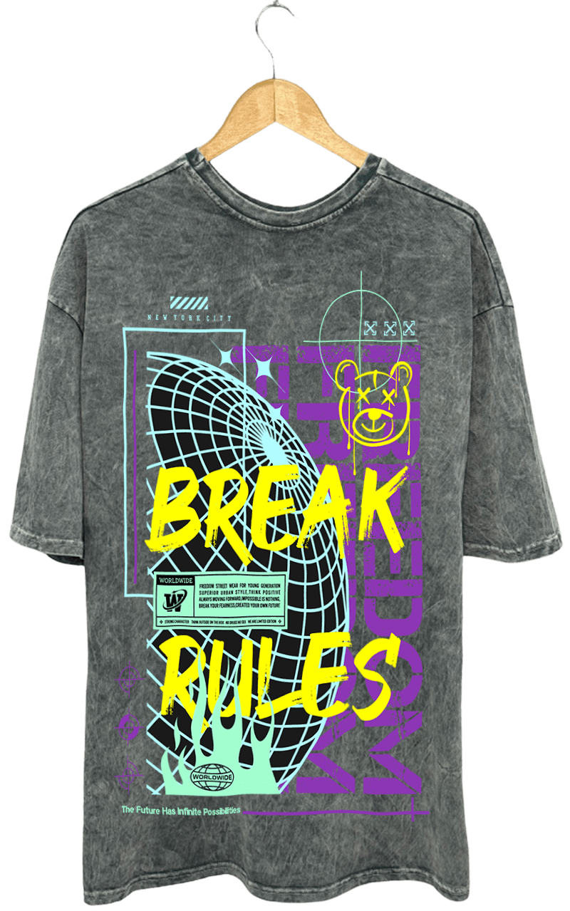 Break Rules Grunge T-shirt