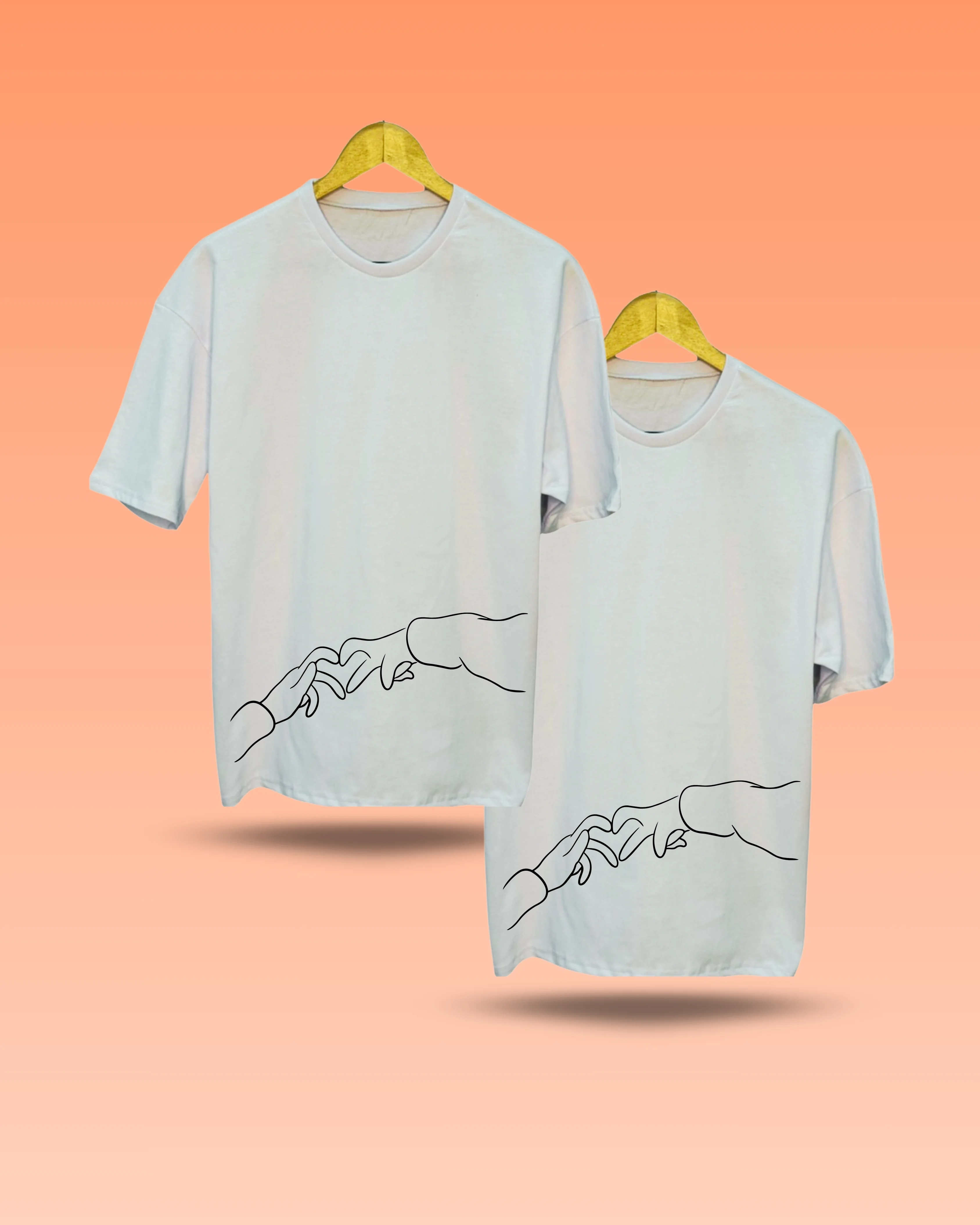 Kalp Çift Tişörtü