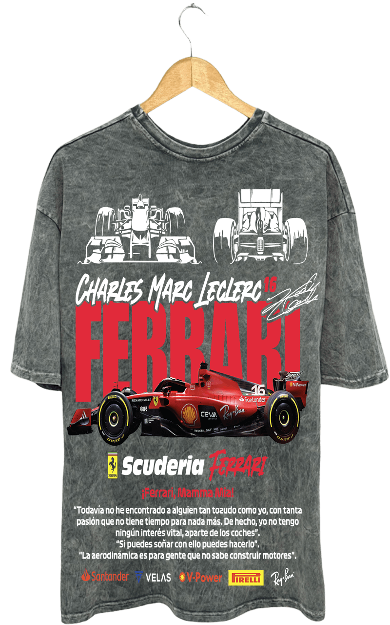 FERRARİ F1 PAMUKLU T-SHİRT