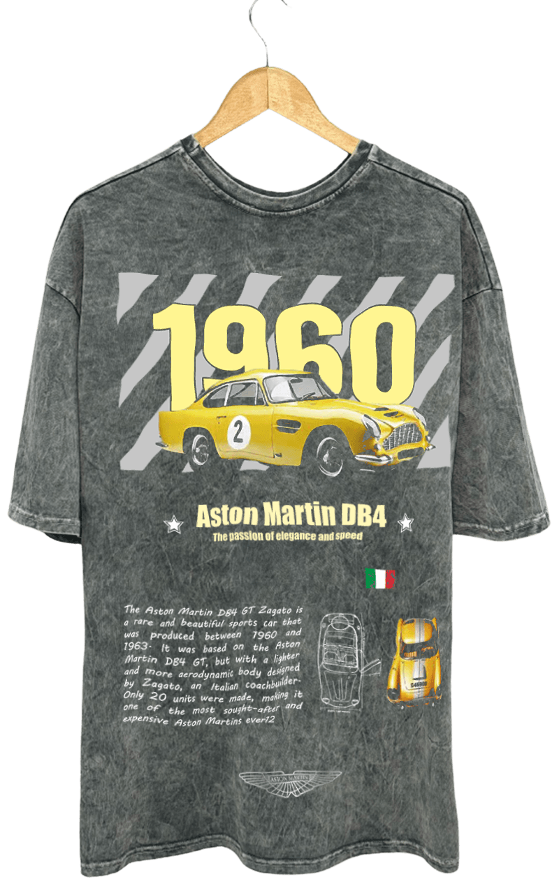 ASTON MARTİN DB4 PAMUKLU T-SHİRT