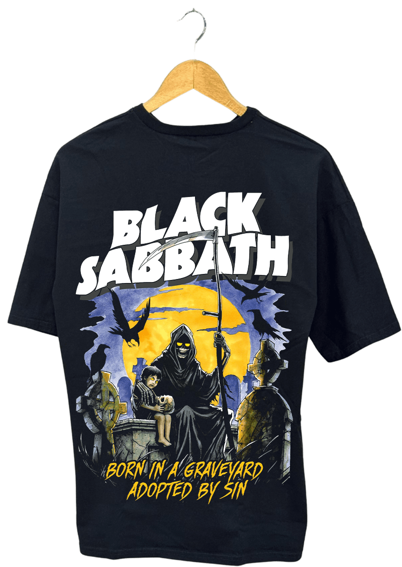 BLACK SABBAHT M4 METALİCA T-SHİRT