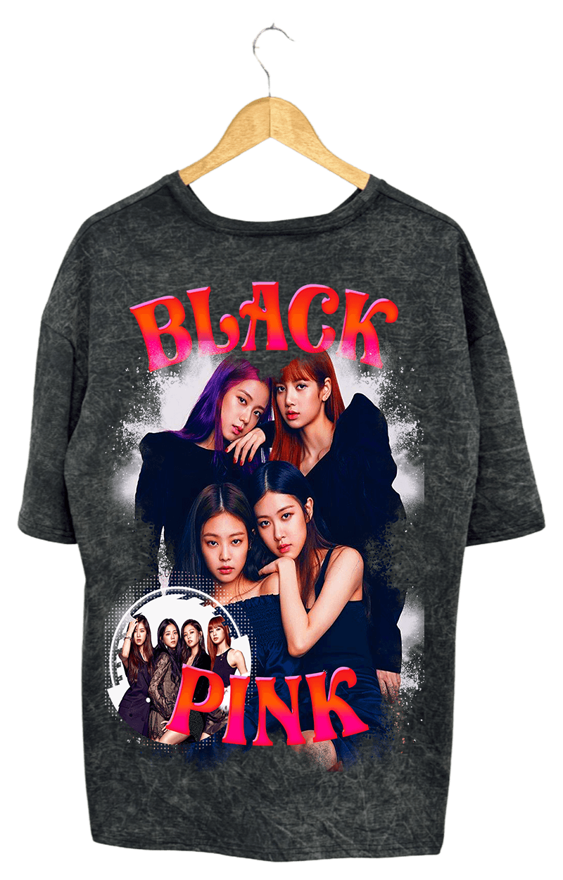 BLACK PİNK PAMUKLU T-SHİRT