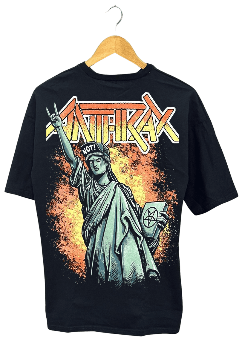 ANTIHRAX M1 METALİCAPAMUKLU T-SHİRT