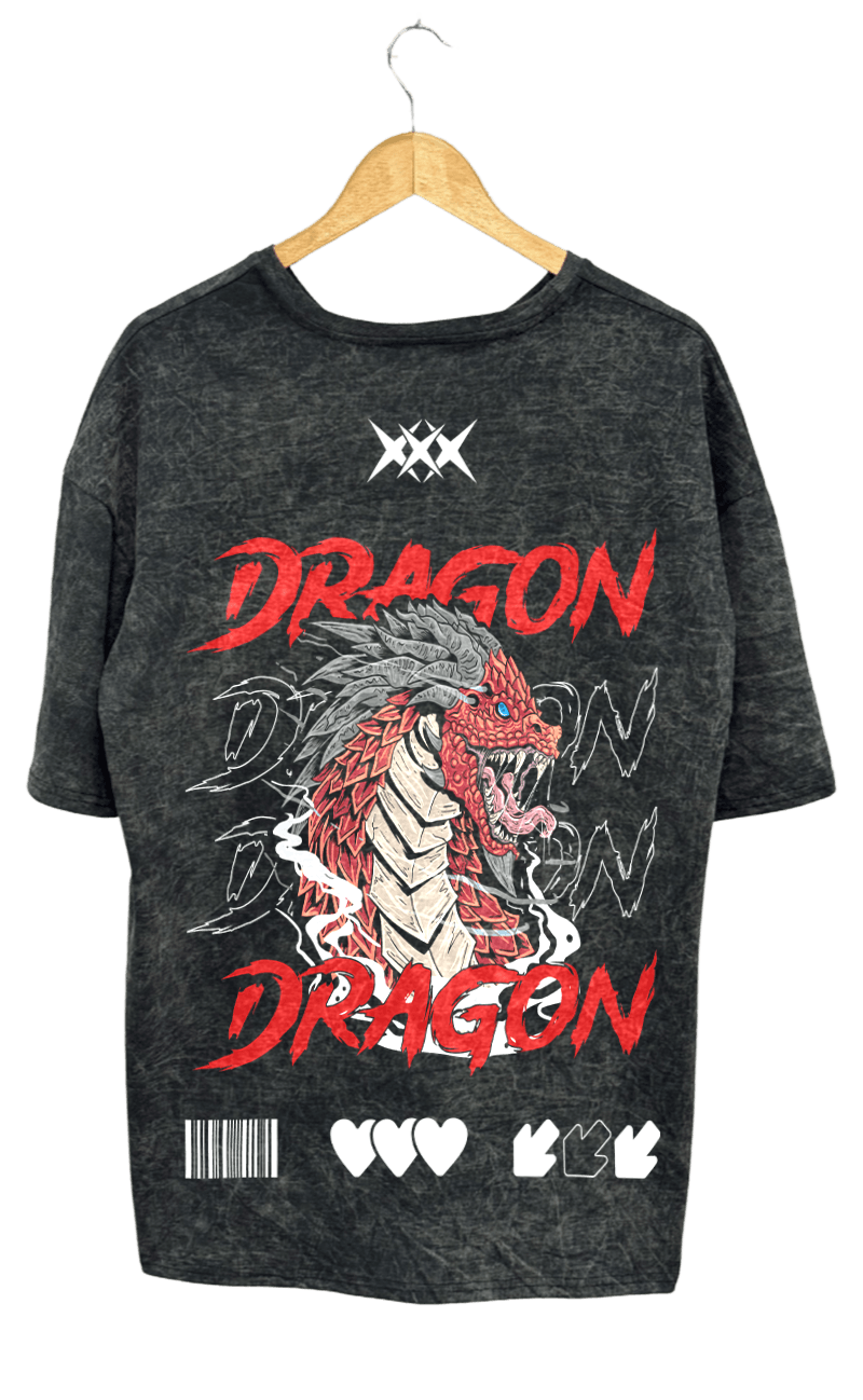 DRAGON PAMUKLU T-SHİRT