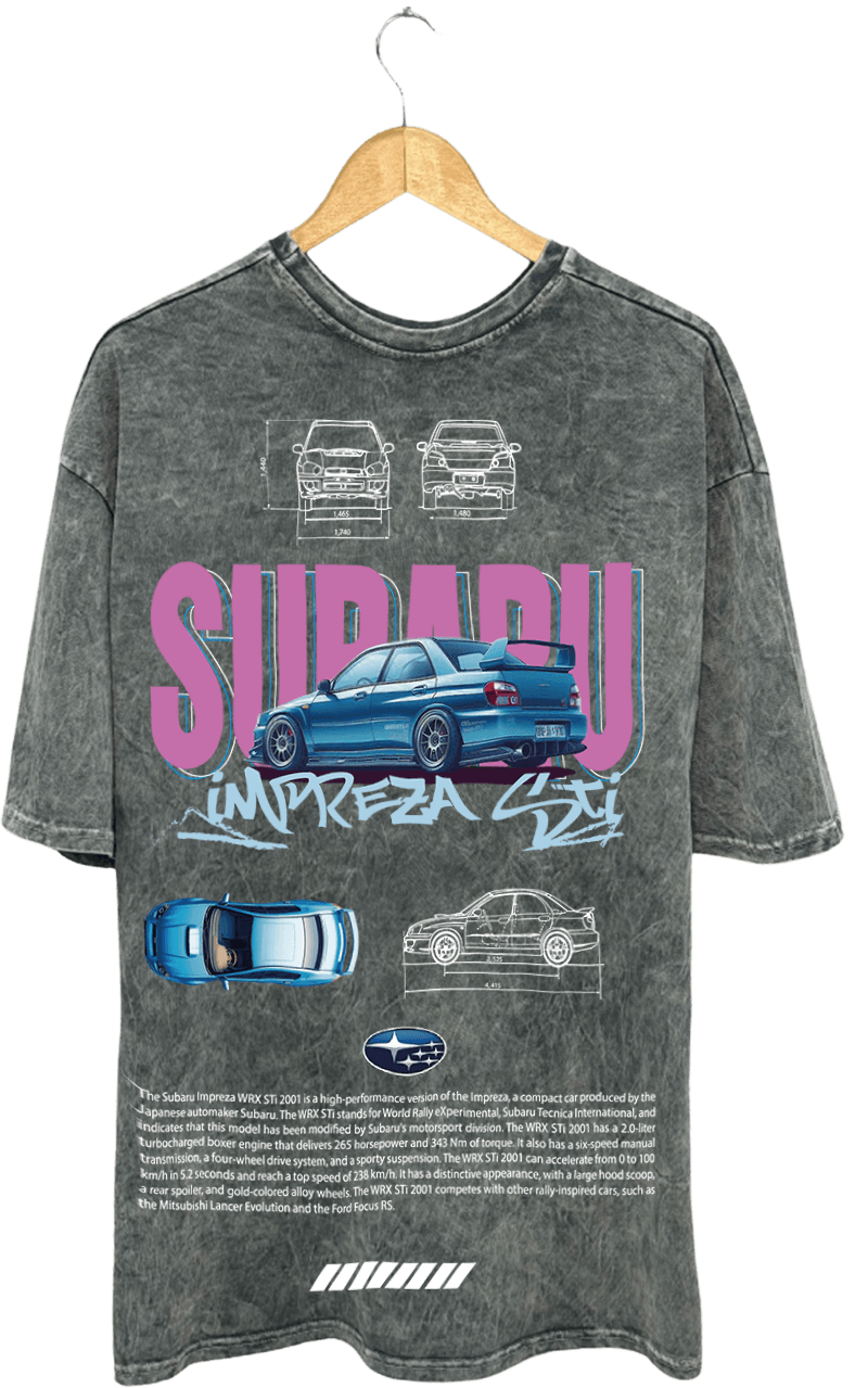 SUBARU PAMUKLU T-SHİRT