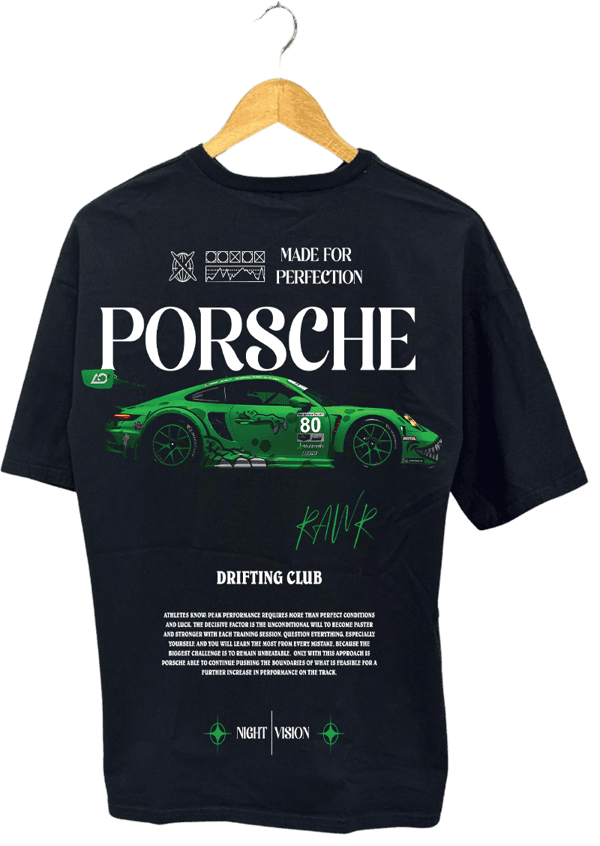 PORSHCH 911 RS PAMUKLU T-SHİRT