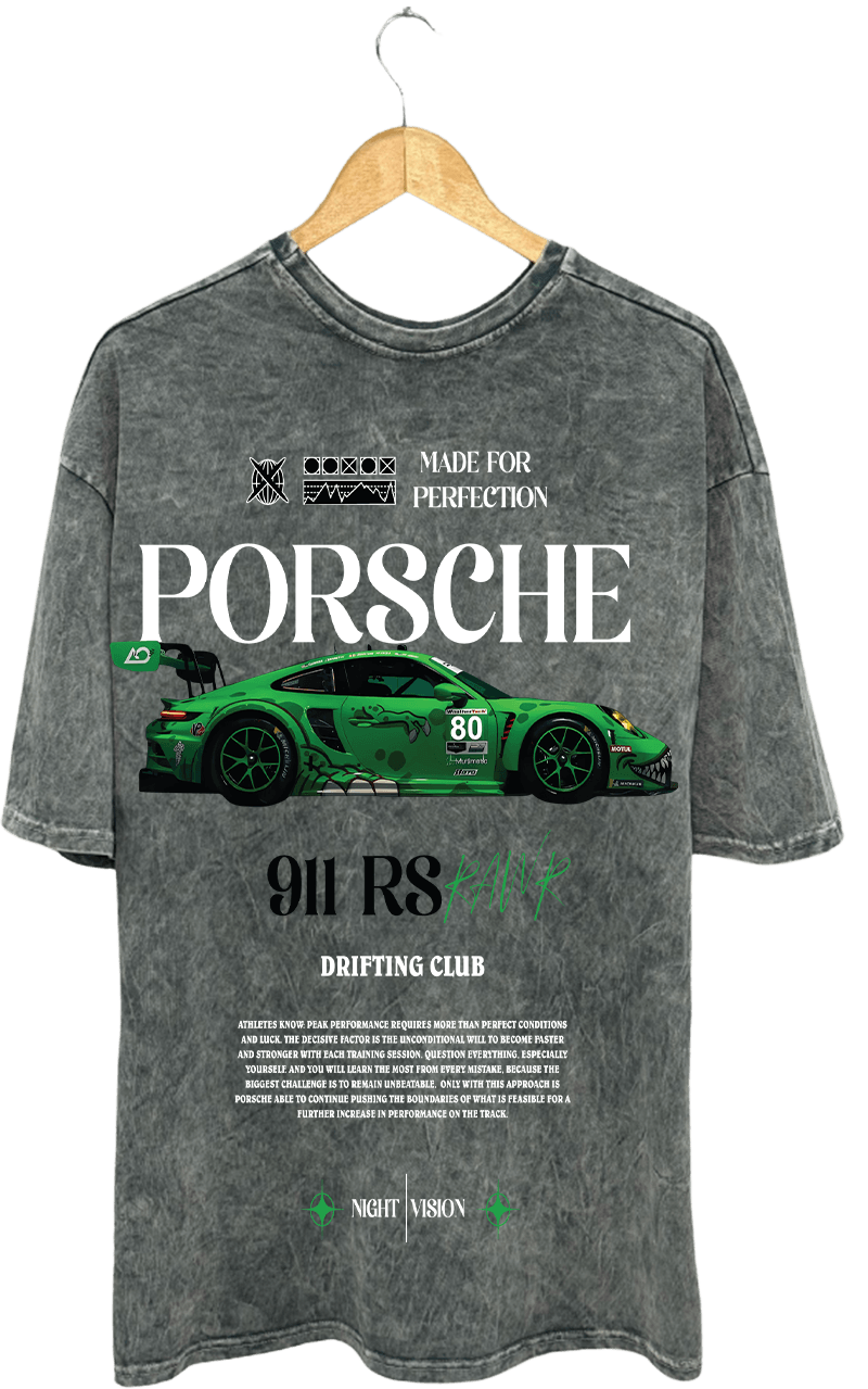 PORSHCH 911 RS PAMUKLU T-SHİRT