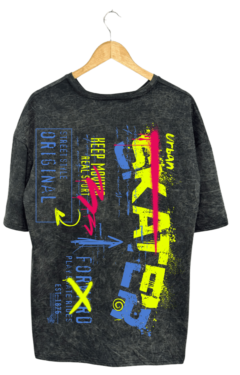 SKATERS GRAFFİTİ PAMUKLU T-SHİRT