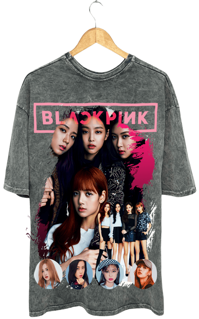 BLACK PİNK PAMUKLU T-SHİRT