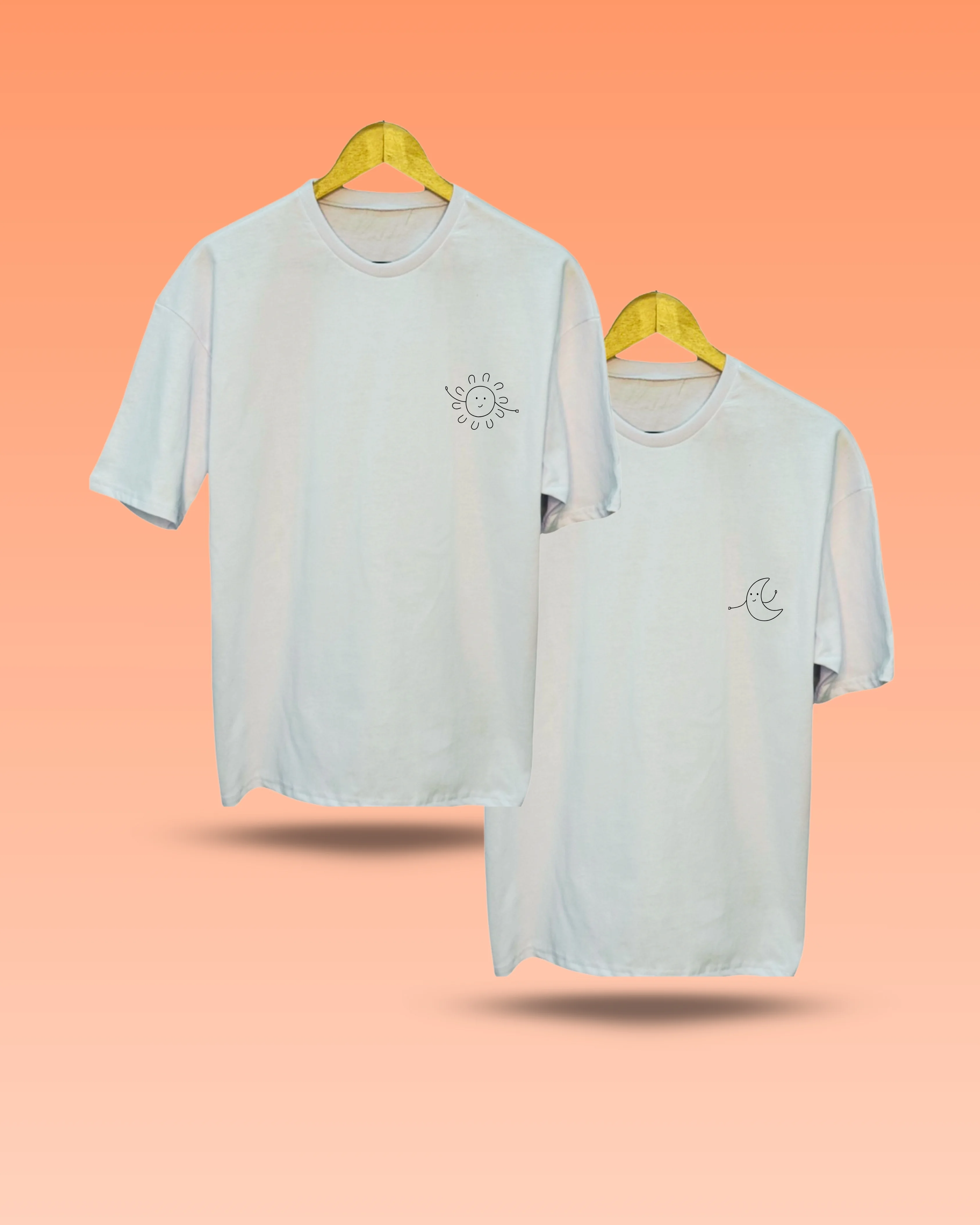 Ay Güneş İkili Çift Tişörtü