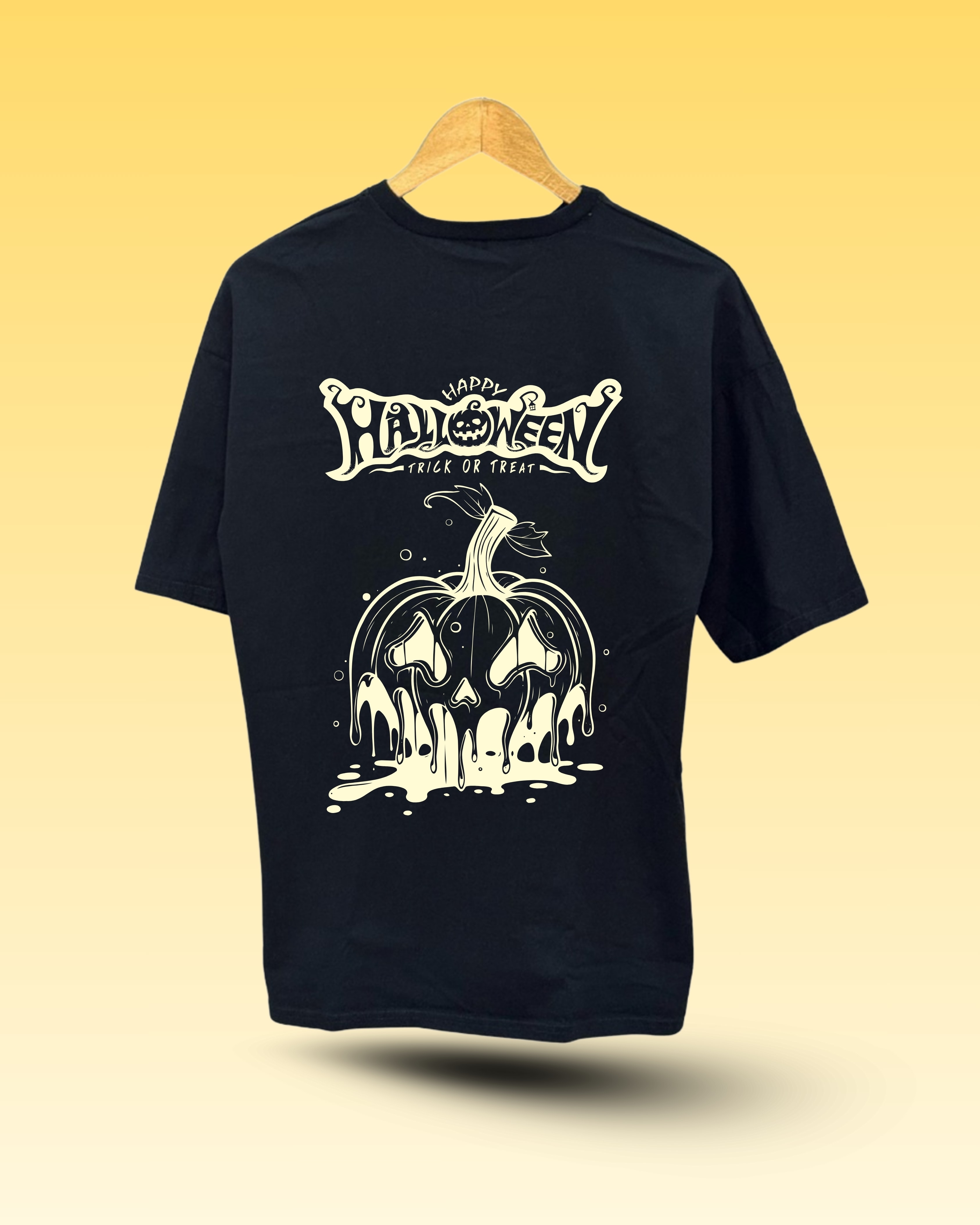 Halloween Baskılı Tişört-4