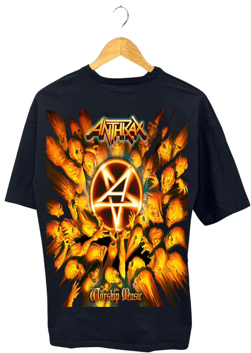 ANTIHRAX METALİCAPAMUKLU T-SHİRT