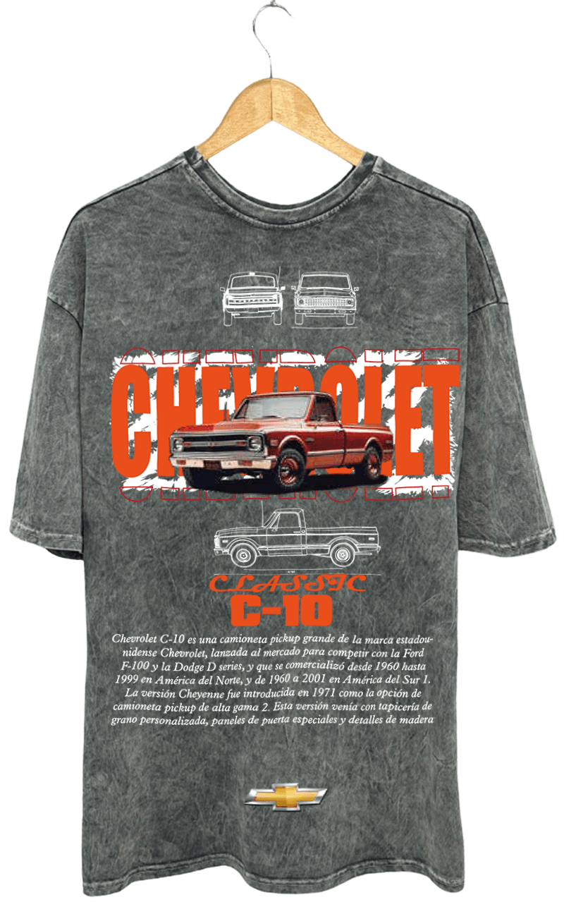 CHEVROLET C-10 PAMUKLU T-SHİRT