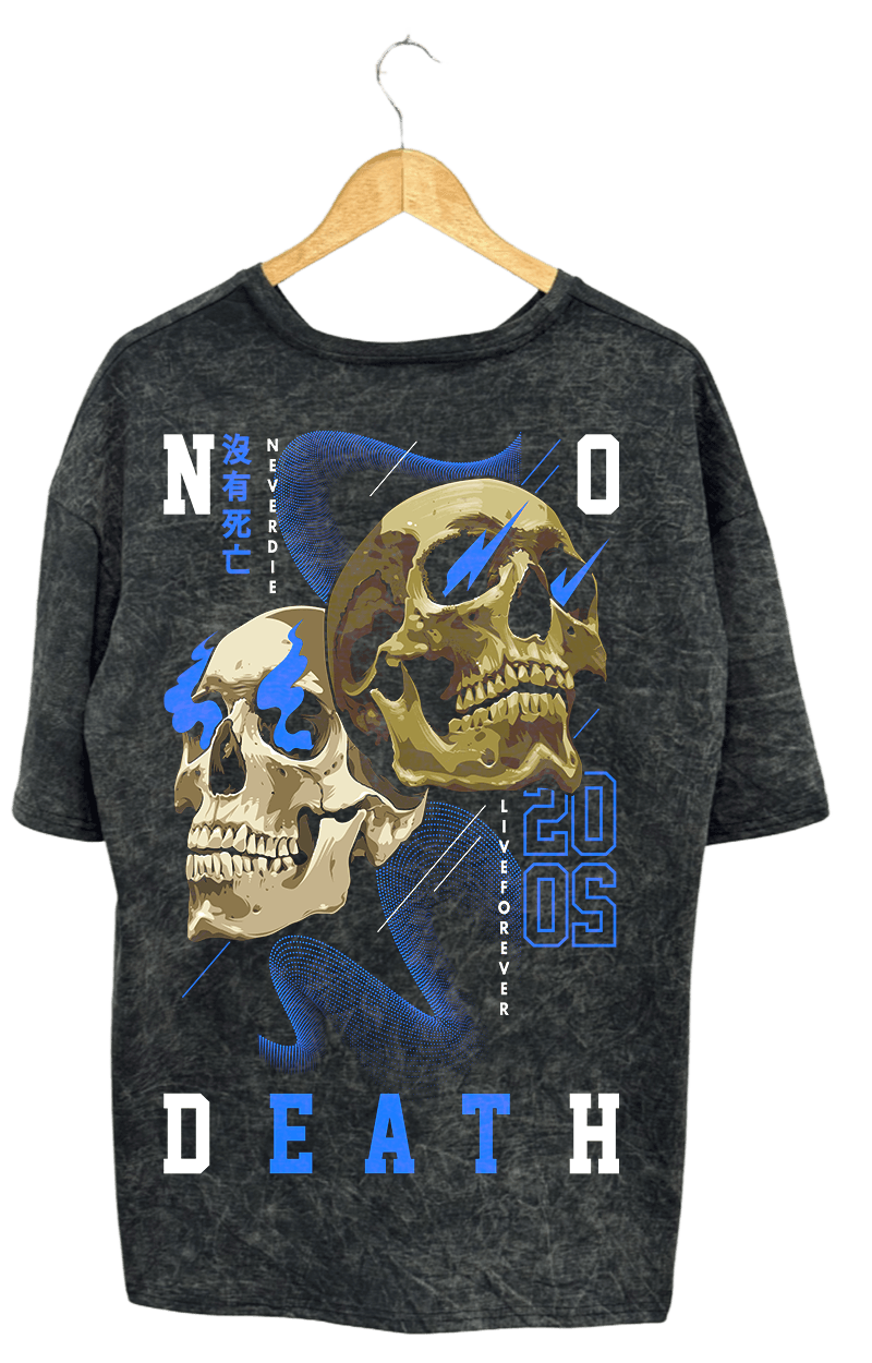 NO DEATH PAMUKLU T-SHİRT