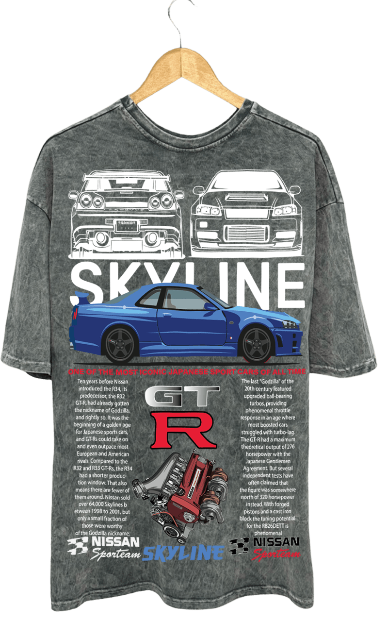 LEGEND GTR 34 PAMUKLU T-SHİRT