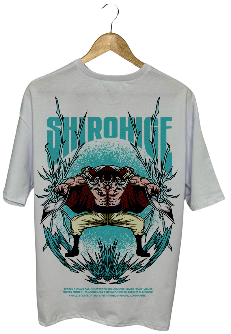 Ani̇me Shirohige Psmuklu T-Shi̇rt